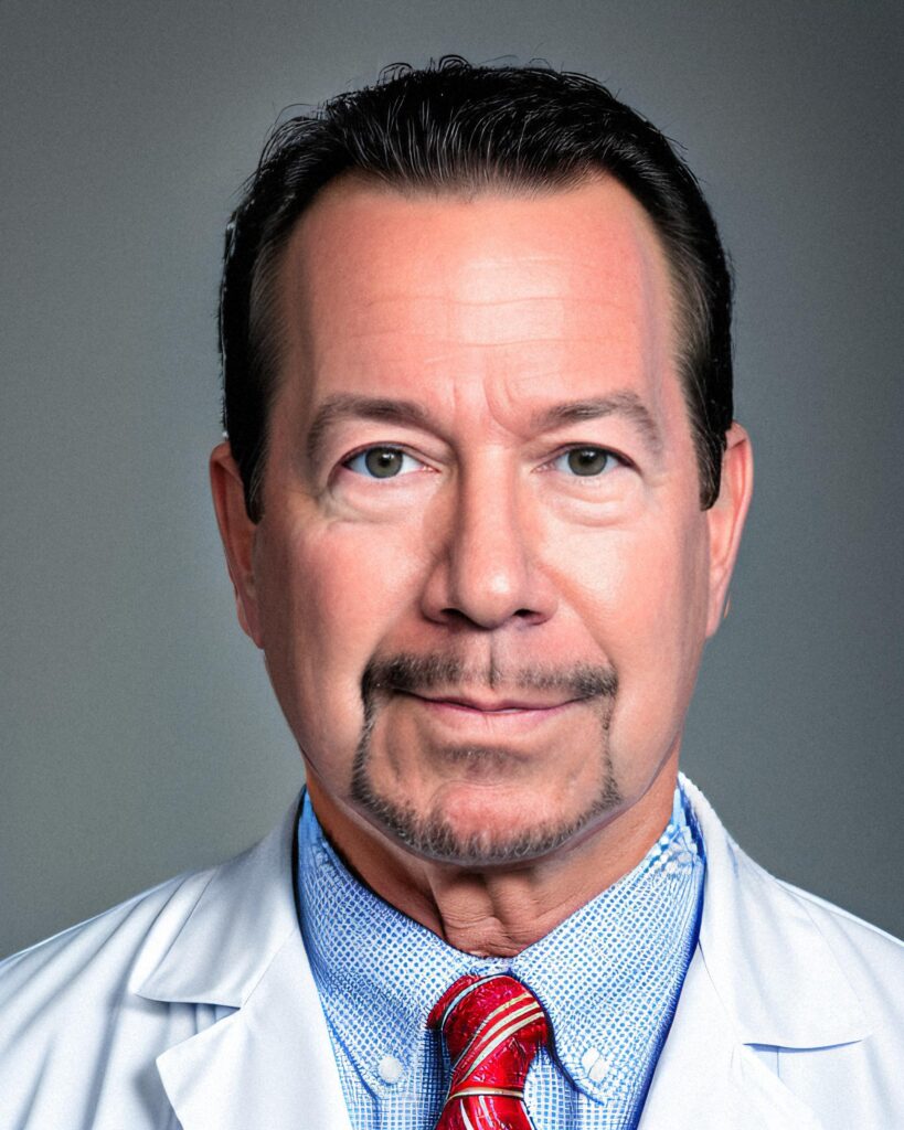 red tie doctor professional headshot